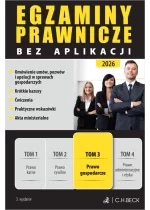 Egzaminy Prawnicze bez aplikacji 2026. Tom 3. Prawo gospodarcze