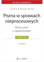 Pisma w sprawach nieprocesowych. Wzory pism z objaśnieniami