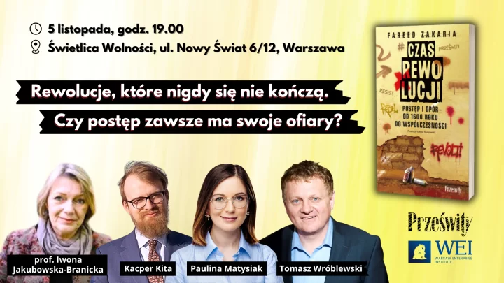 "Rewolucje, które się nie kończą" - przyjdź na debatę wokół książki "Czas rewolucji"