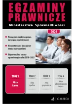 Egzaminy Prawnicze Ministerstwa Sprawiedliwości 2026. Tom 1. Akta karne