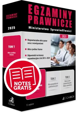 Egzaminy Prawnicze Ministerstwa Sprawiedliwości 2025. Tom 1. Akta cywilne i karne