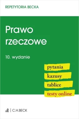 Prawo rzeczowe. Pytania. Kazusy. Tablice. Testy online