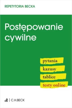 Postępowanie cywilne Pytania Kazusy Tablice Testy online