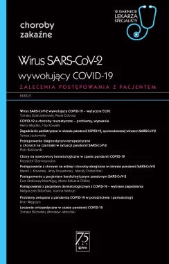 Wirus SARS-CoV-2, wywołujący COVID-19. W gabinecie lekarza specjalisty.